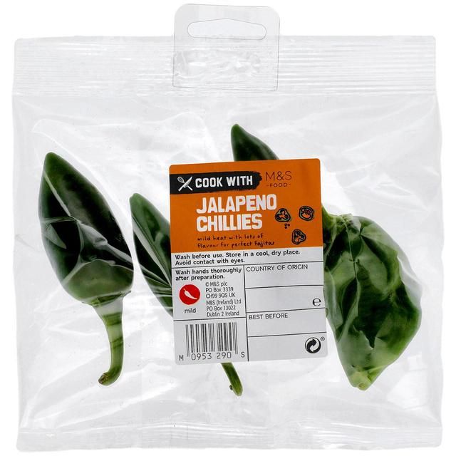 Cook With M&S Jalapeno Chillies   65g