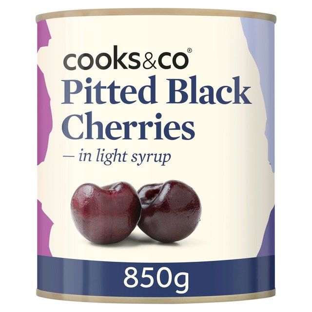 Cooks & Co Pitted Black Cherries   850g