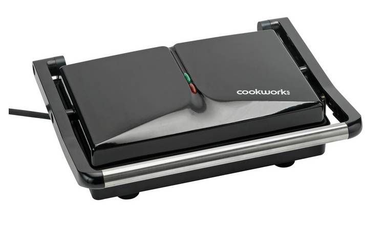 Cookworks 2 Portion Panini Press - Black