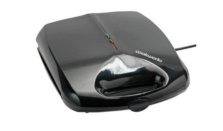 Cookworks 4 Portion Sandwich Toaster - Black