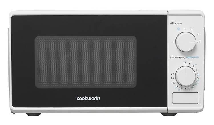 Cookworks 700W Manuell Mikrobølgeovn - Hvit