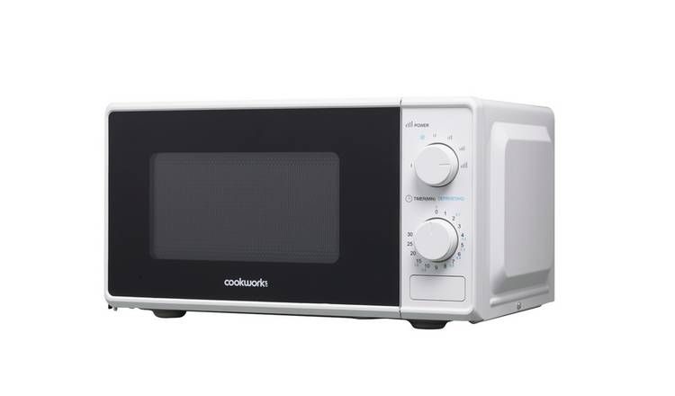 Cookworks 700W Manuell Mikrobølgeovn - Hvit