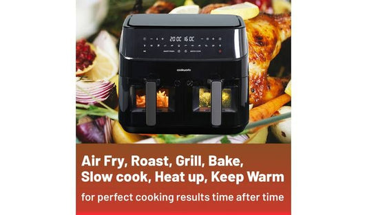 Cookworks 9L Dual Air Fryer - Black