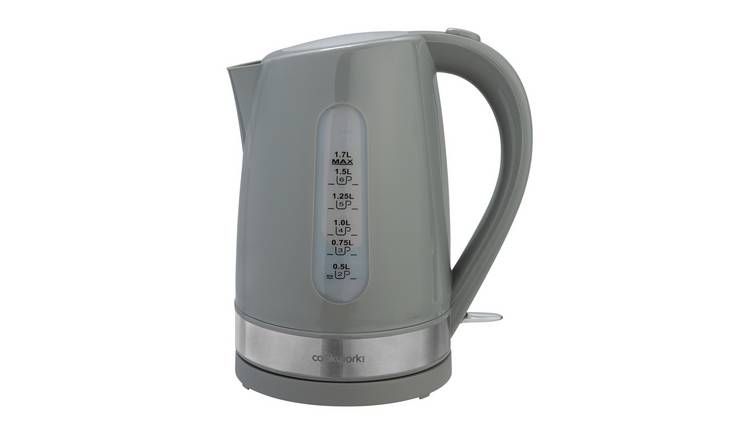 Cookworks Plastic Illuminated Kettle - Grey