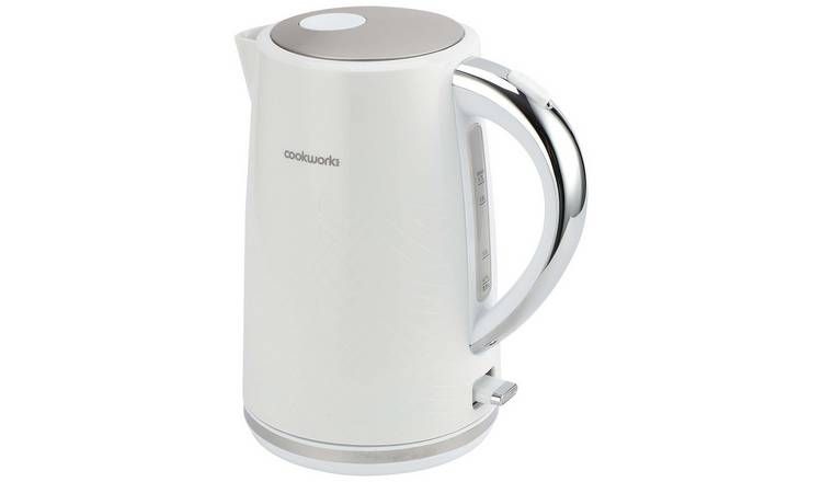 Cookworks Textures Selcey Kettle - White