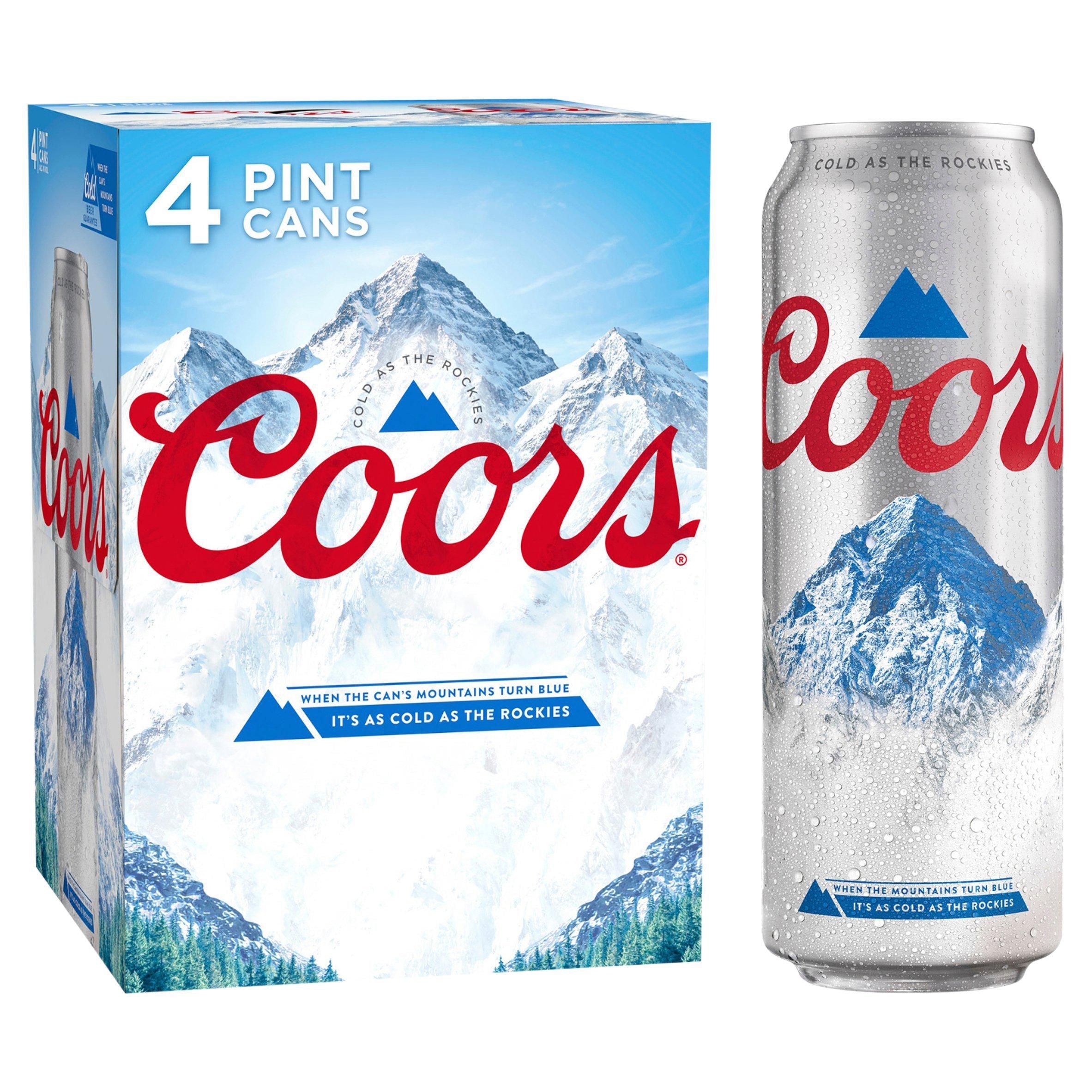 Coors x4 568ml