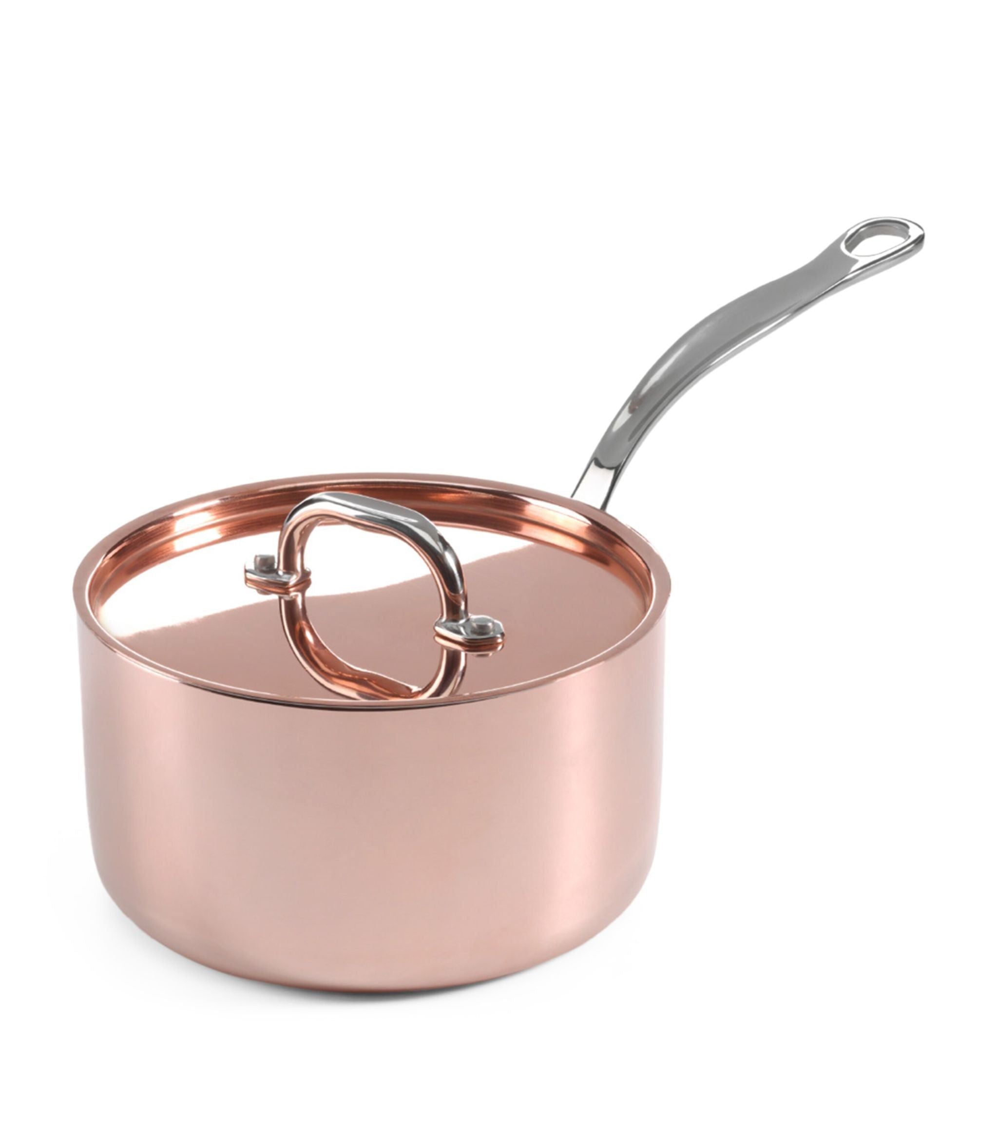 Copper Clad Saucepan with Lid (18cm)