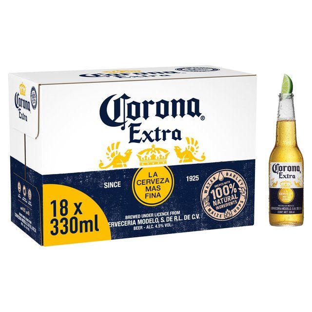 Corona Extra Premium Lager Beer Bottles   18 x 330ml