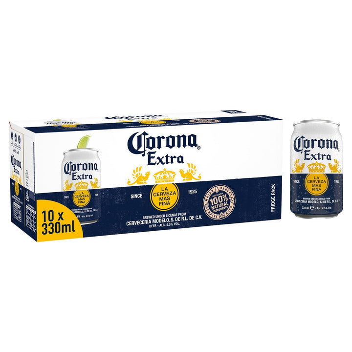 Corona Extra Premium Lager Canettes 10x330ml