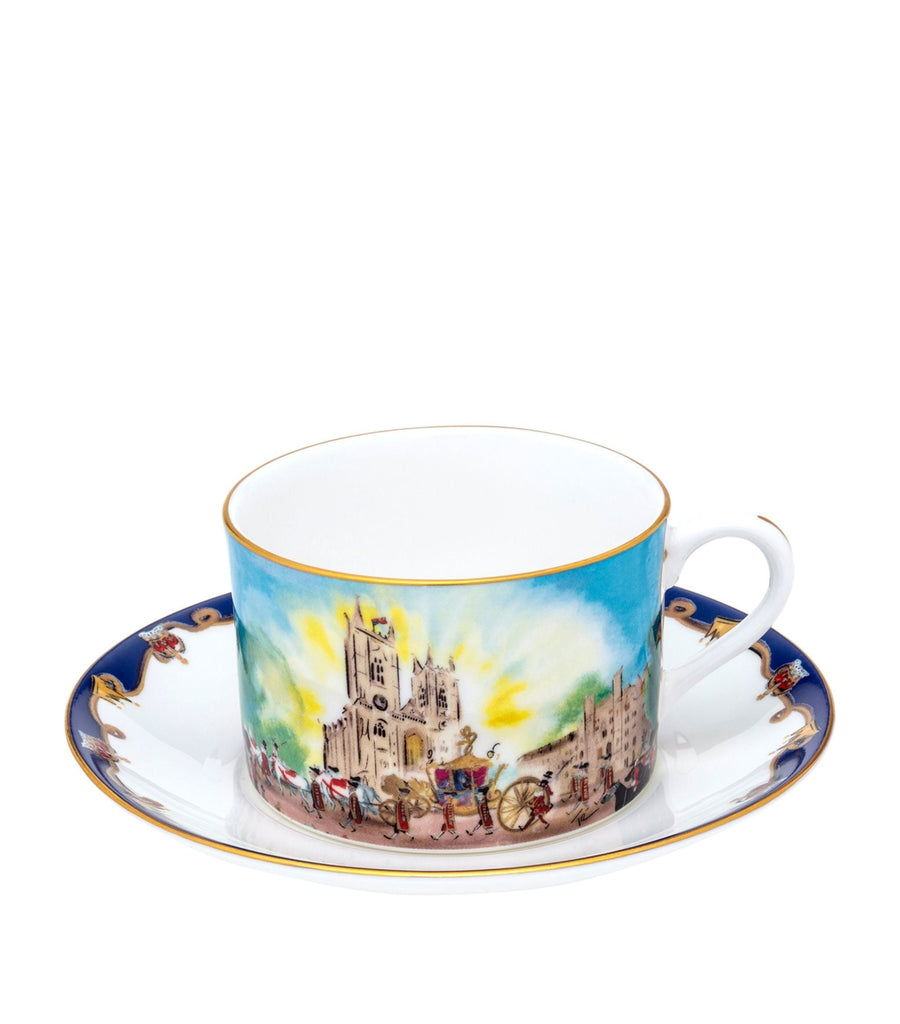 Coronation Westminster Abbey Teacup and Saucer