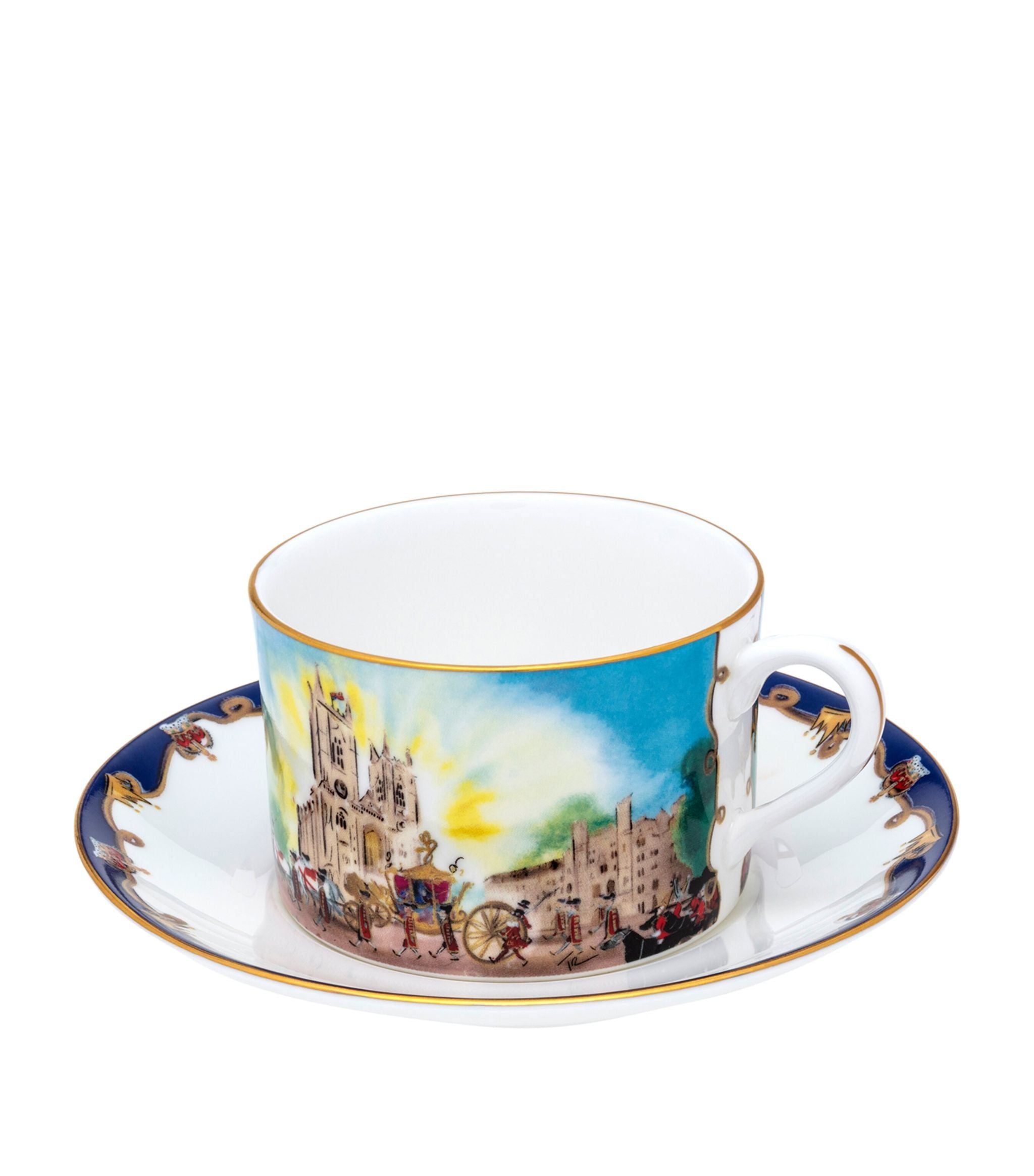 Coronation Westminster Abbey Teacup and Saucer