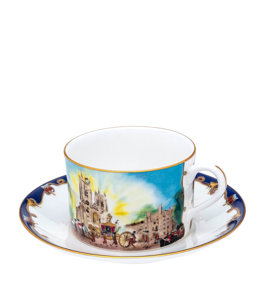 Coronation Westminster Abbey Teacup and Saucer