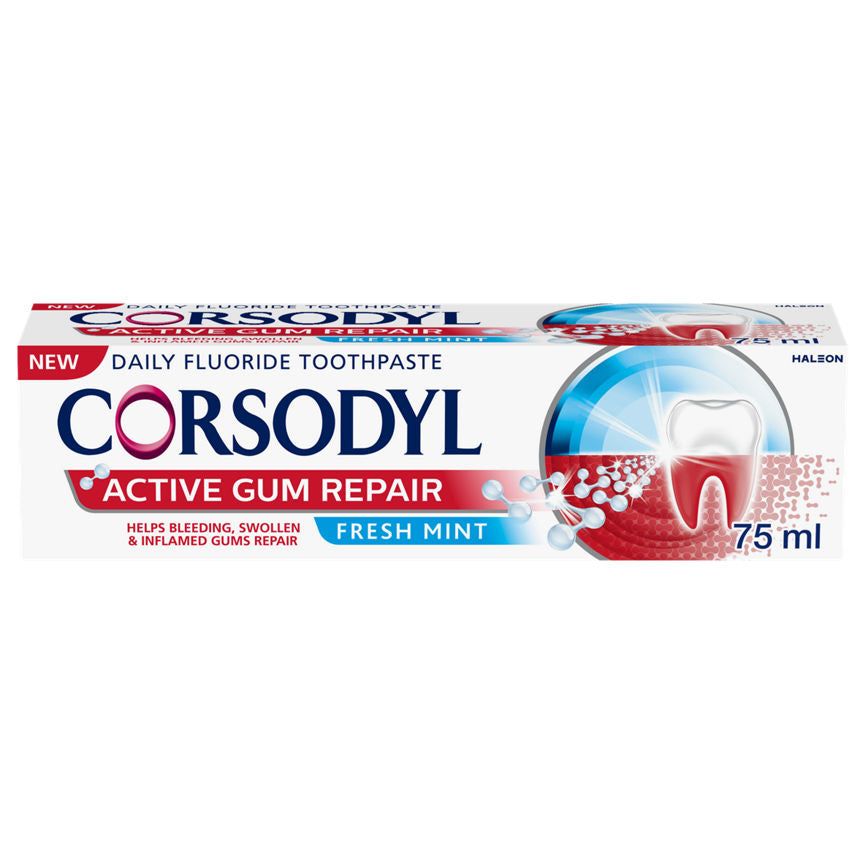 Corsodyl Active Gum Repair Fresh Mint Toothpaste 75ml