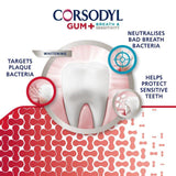 Corsodyl Gum+ Breath &amp;amp; Sensitivity Toothpaste Whitening   75ml