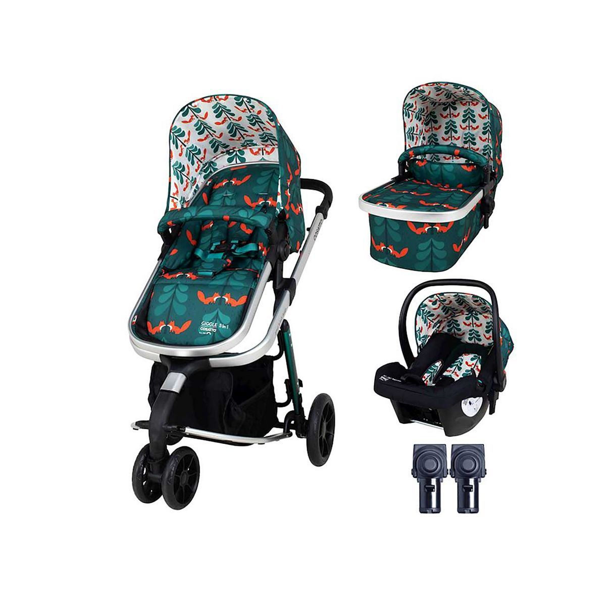 Cosatto Giggle 3 in 1 Bundle Fox Friends