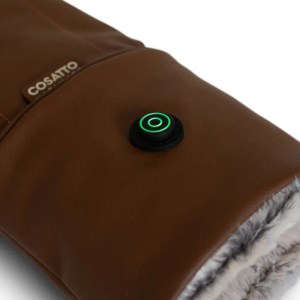 Cosatto heated pram mitts tan, UK version