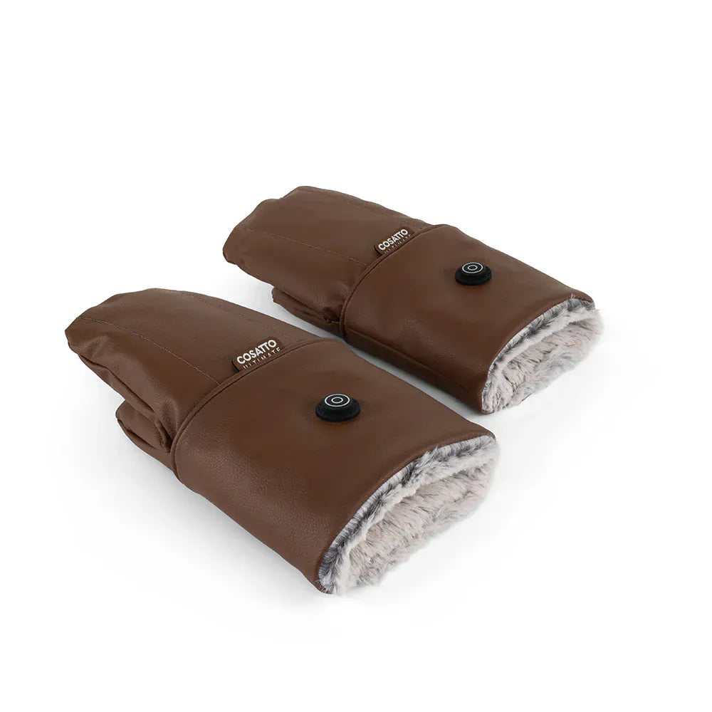 Cosatto heated pram mitts tan, UK version