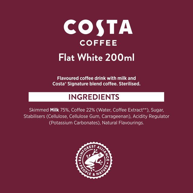 Costa Coffee Flat White Iced Coffee   200ml