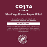 Costa Coffee Frappe Choc Fudge Brownie Iced Coffee   250ml