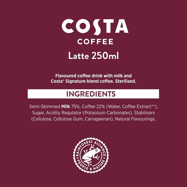 Costa Coffee Latte Iced Coffee   250ml