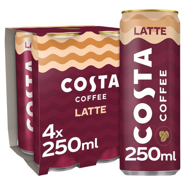 Costa Coffee Latte Iced Coffee   4 x 250ml