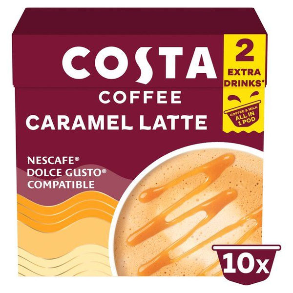 Costa Coffee Nescafe Dolce Gusto Karamel Latte Kompatibel 10 per