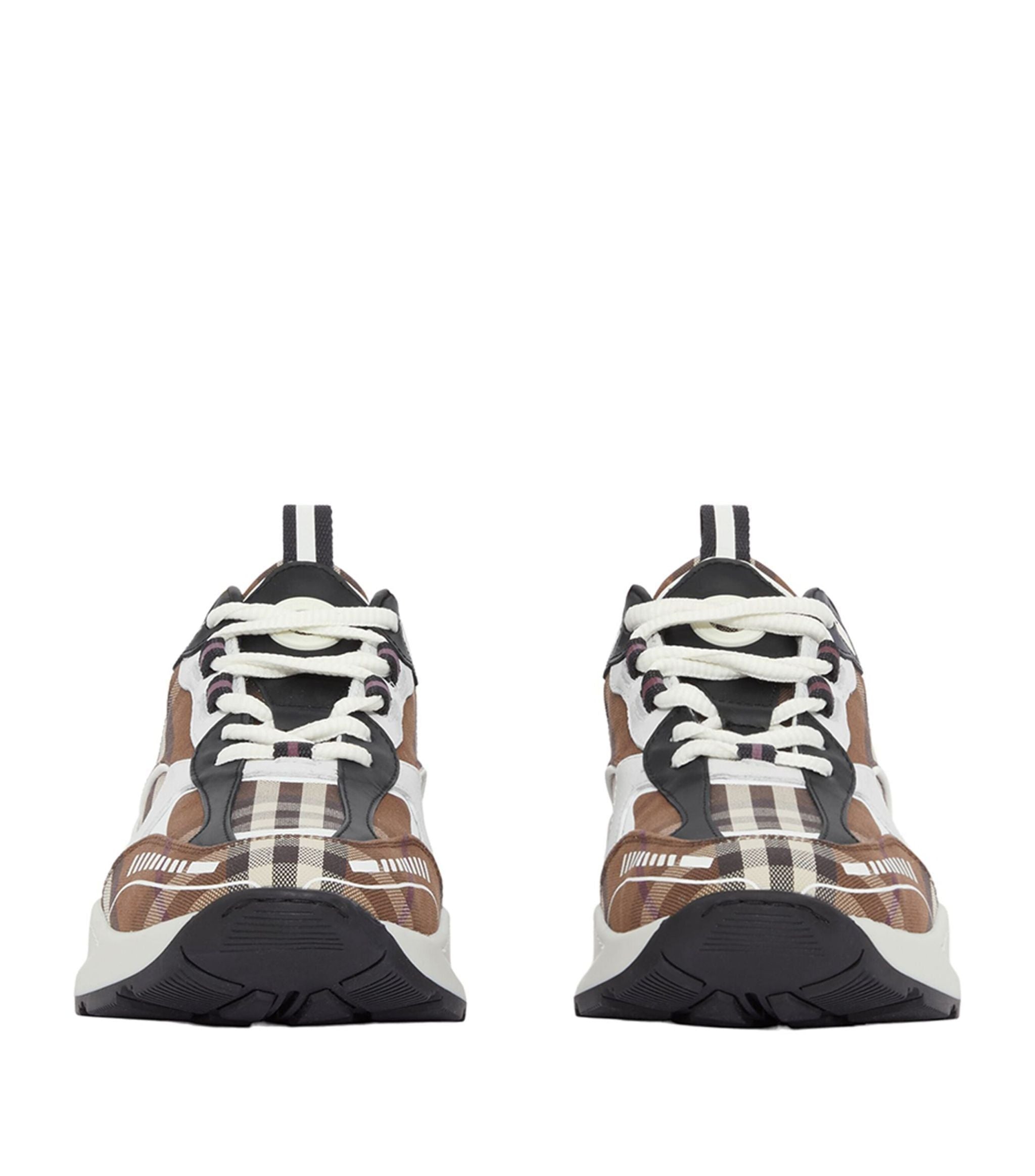 Cotton and Leather Vintage Check Sneakers