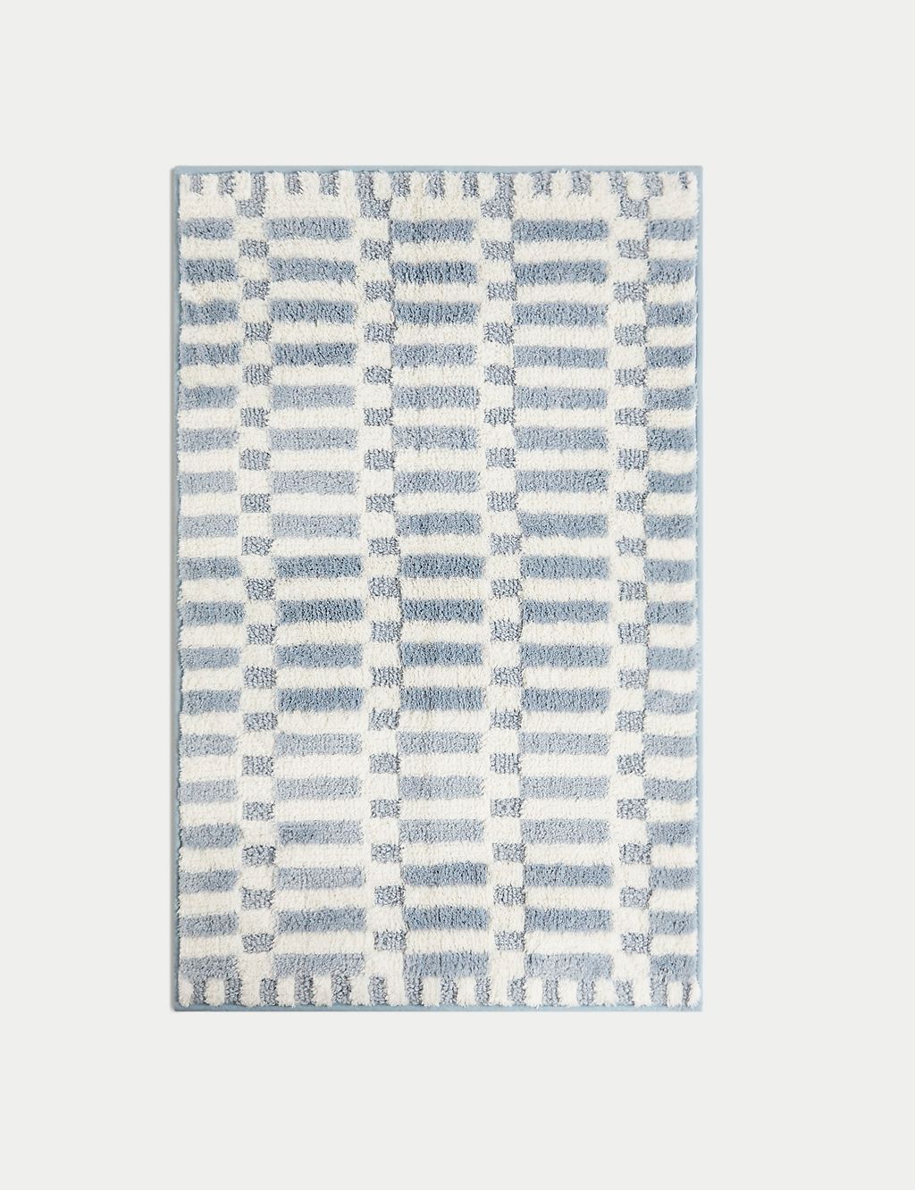 Cotton Blend Geometric Quick Dry Bath Mat