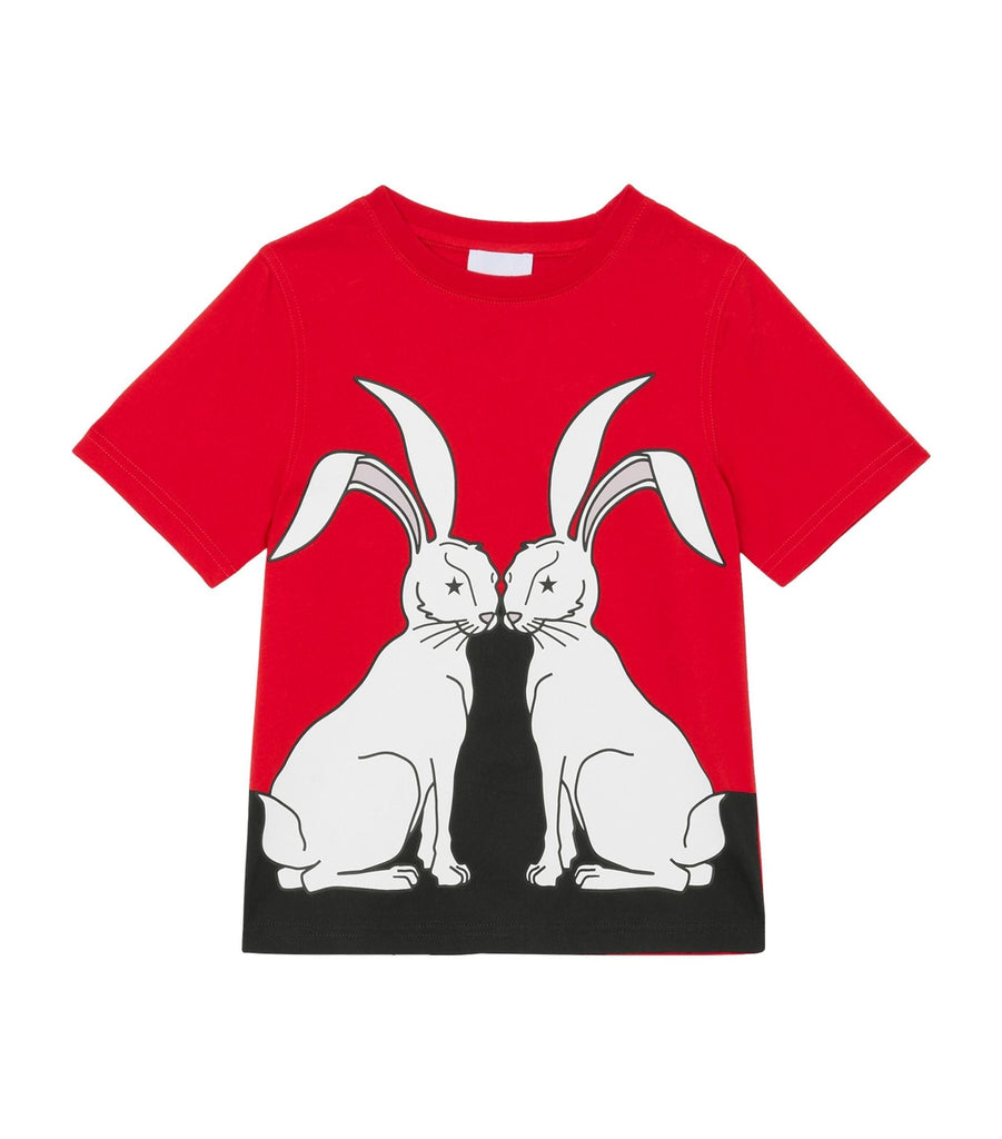 Cotton Rabbit Print T-shirt (3-14 Years)