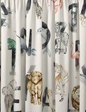 Cotton Rich Alphabet Blackout Kids' Curtains - Multi, W135Cm Drop 137Cm Default Title