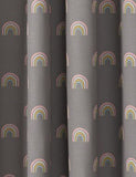 Cotton Rich Rainbow Eyelet Kids' Curtains - Grey Mix, W135Cm Drop 137Cm Default Title