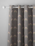 Cotton Rich Rainbow Eyelet Kids' Curtains - Grey Mix, W168Cm Drop 137Cm