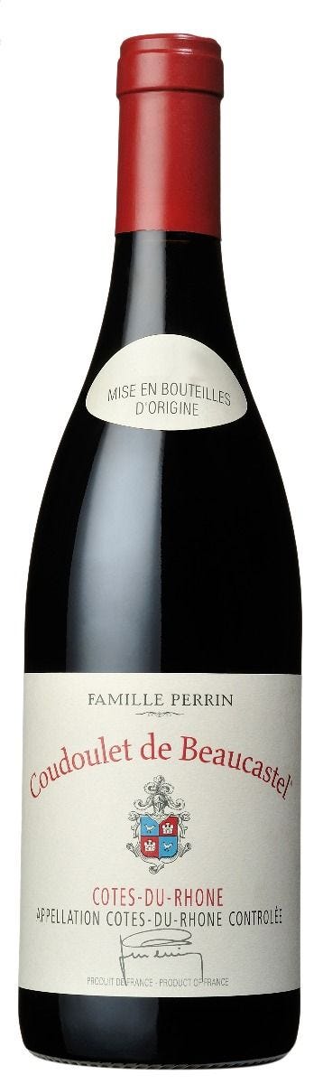 Coudoulet de Beaucastel Rouge red wine 75cl, imported from the UK