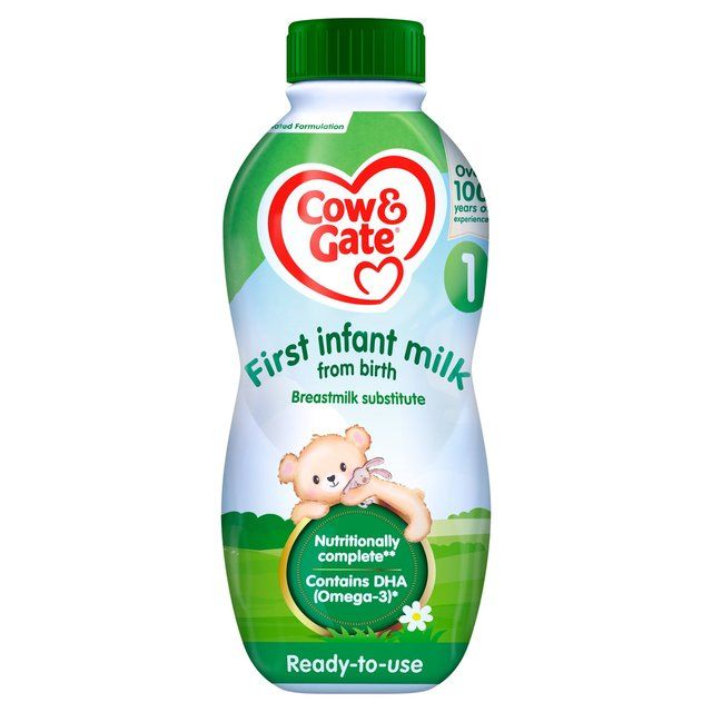 Cow & Gate 1 First Baby Milk Formula Liquid from Birth    1L