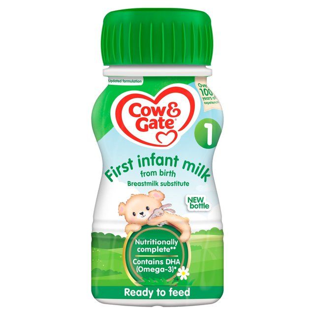 Cow &amp;amp; Gate 1 First Baby Milk Formula Liquid from Birth    200ml