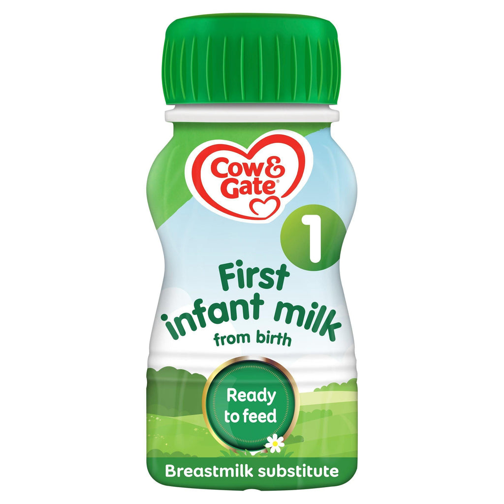 Cow & Gate 1 First Baby Milk Formula Liquid From Birth Ready To Feed 200ml