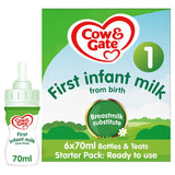 Cow &amp;amp; Gate 1 First Baby Milk Formula Liquid Starter Pack from Birth 6x