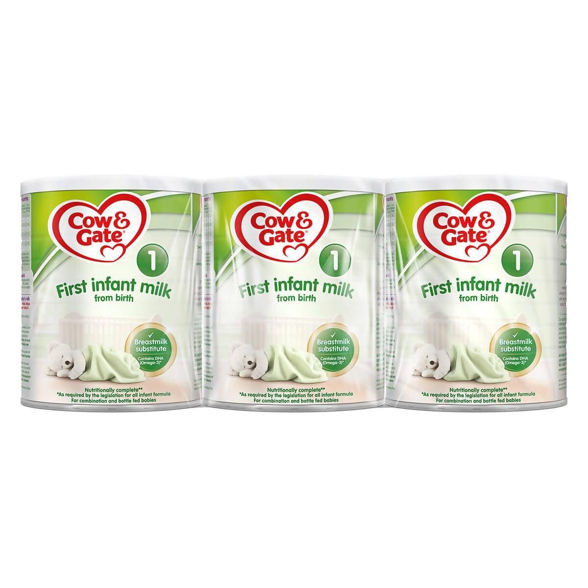 Cow &amp;amp; Gate 1 First Infant Milk Powder, 3 x 700g