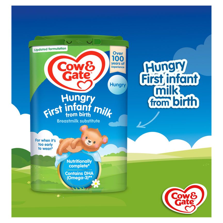 Cow & Gate 1 Hungry Milk Powder Formula From Birth