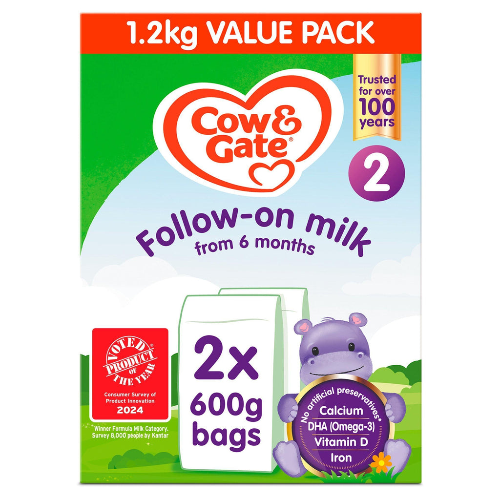 Cow & Gate 2 Follow On Baby Milk Formula Powder From Birth Big Pack 1.2kg