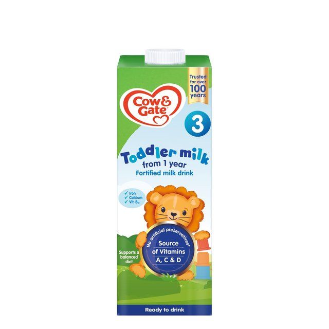 Cow &amp;amp; Gate 3 Toddler Milk Formula Liquid 1-3 Years    1L