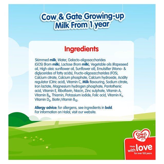 Cow &amp;amp; Gate 3 Toddler Milk Formula Liquid Multipack    15 x 200ml