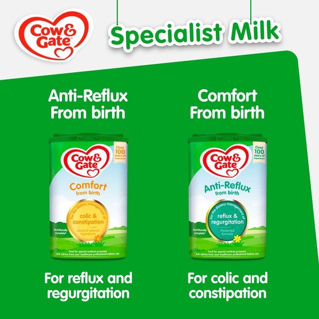 Cow &amp;amp; Gate Anti-Reflux Baby Milk Formula Powder from Birth to 12 Months    800g