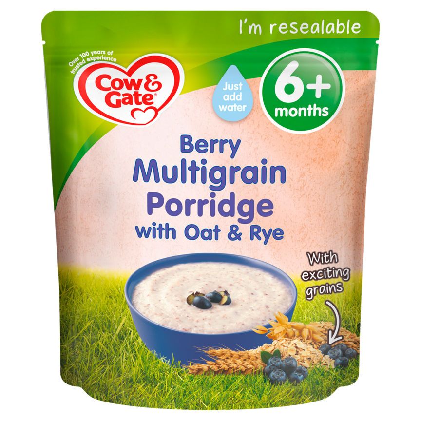 Cow & Gate Berry Multigrain Porridge Baby Cereal 6+ Months