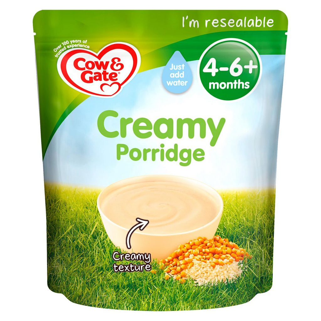 Cow & Gate Creamy Porridge Baby Cereal 4-6+ Months 125g