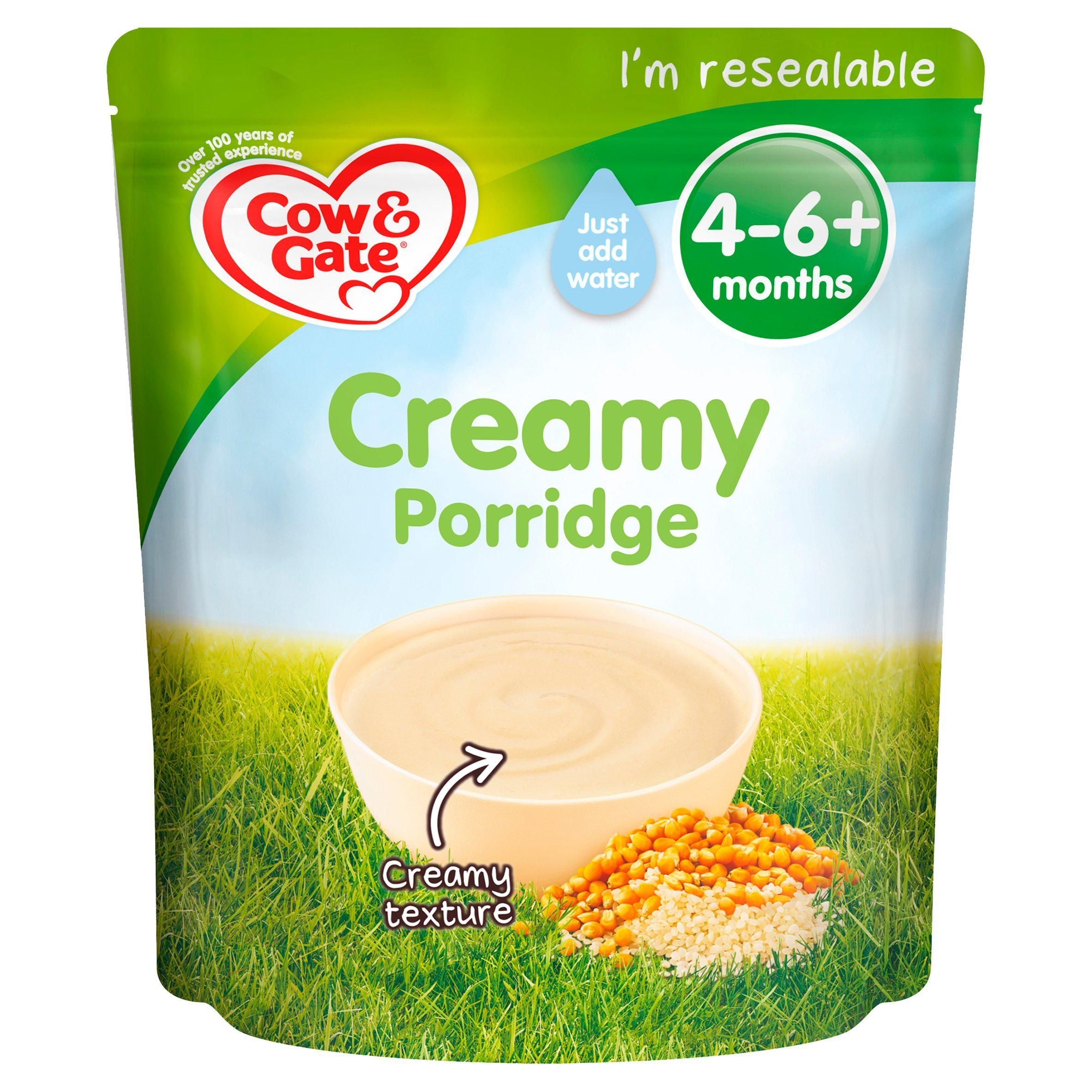 Cow &amp;amp; Gate Creamy Porridge Cereal 125g 4 Month+