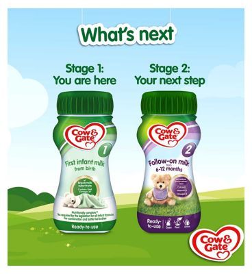 Cow &amp;amp; Gate First Infant Milk Starter Pack from Birth 6 x 70ml