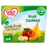 Cow &amp;amp; Gate Fruit Cocktail Fruit Puree Pots 4x100g