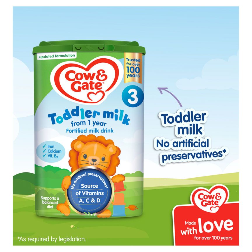 Cow & Gate Toddler Milk 3 Fortified Milk Drink From 1 Year