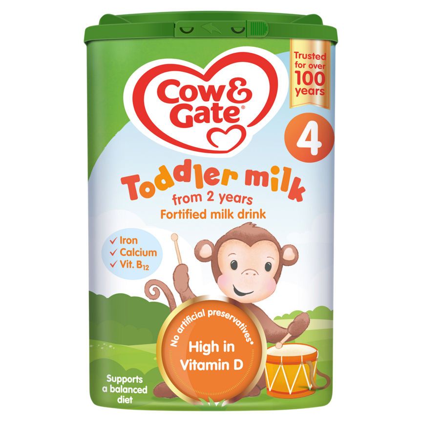 Cow & Gate Toddler Milk 4 Fortified Milk Drink from 2 Years